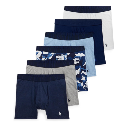 Mens Polo Ralph Lauren Classic Stretch Cotton 5-Pack with Cooling Modal Bonus Boxer Brief