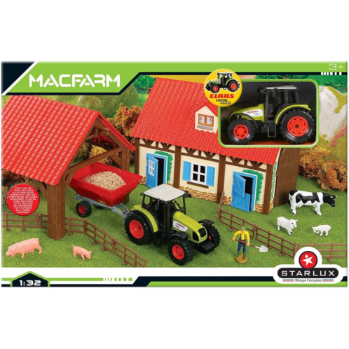 Starluxx - Complete Claas Farm Tractor Gift Set and Accessories