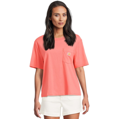 Womens Carhartt TENCEL Fiber Series Loose Fit Short-Sleeve Pocket T-Shirt
