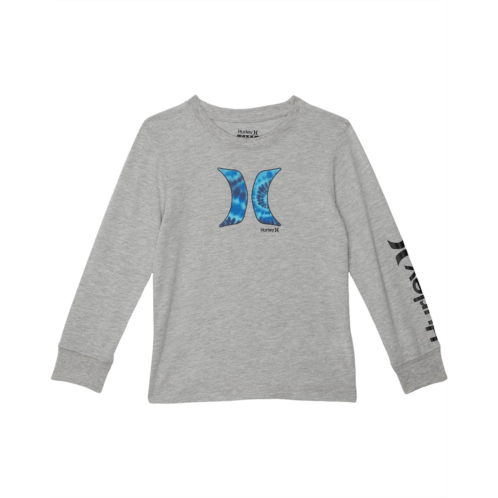 Hurley Kids Long Sleeve Graphic T-Shirt and Beanie Gift Set (Big Kids)