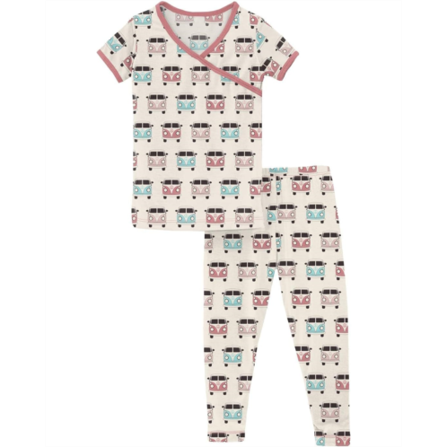 Kickee Pants Kids Short Sleeve Kimono Pajama Set (Big Kids)