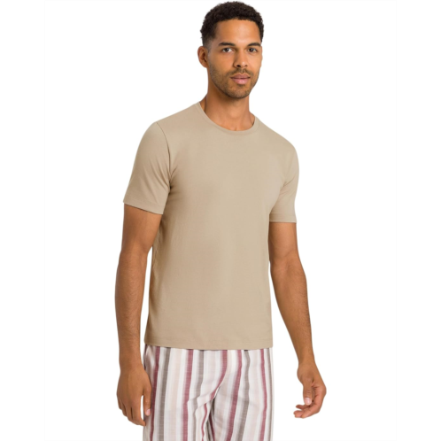 Mens Hanro Living Short Sleeve Crew Neck Shirt