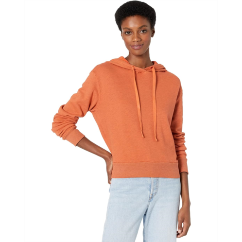 Michael Stars Libbie Cozy Terry Long Sleeve Crop Hoodie