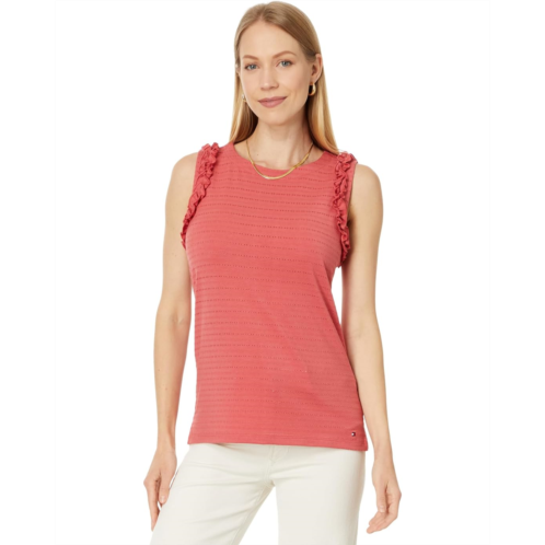 Womens Tommy Hilfiger Sleeveless Ruffle Tank