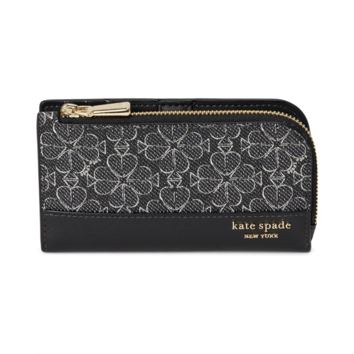 Kate Spade New York Spade Flower Coated Canvas Small Slim Bifold Wallet