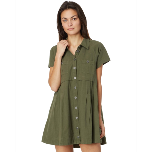 Womens Free People Ronnie Poplin Mini Dress