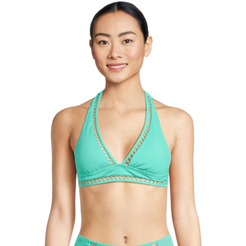 Womens BECCA Modern Edge Rib Cassidy Halter Top