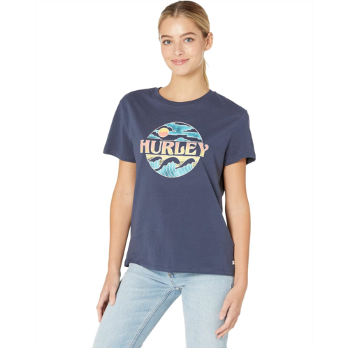 Hurley Crew Washed Relaxed Girlfriend Tee