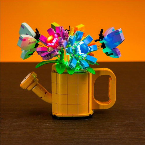 BrickBling LED Light for Lego Creator 3 in 1 Flowers in Watering Can 31149, Creative Lighting Kit Compatible with Lego Flowers in Watering Can-No Model Included