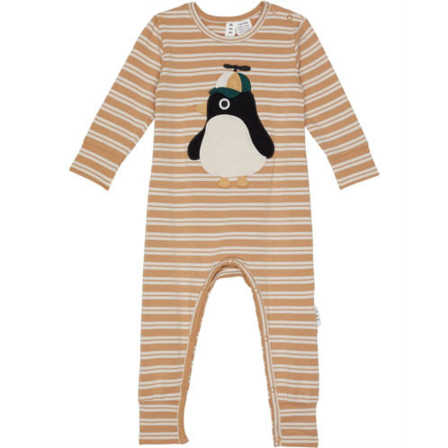 HUXBABY Cool Penguin Stripe Romper (Infant)