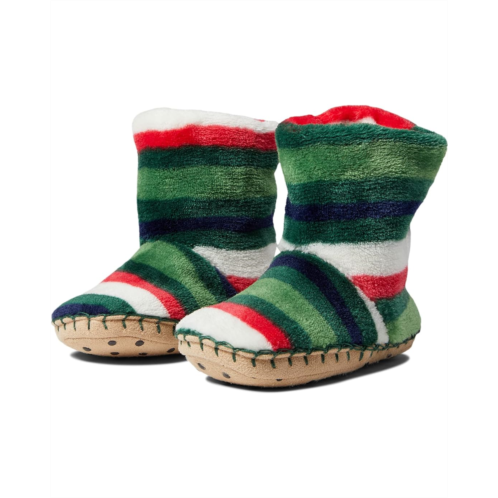 Hatley Kids Holiday Stripes Fleece Slippers (Toddler/Little Kid)