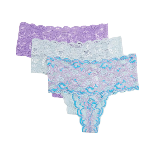 Womens Cosabella Never Say Never Comfie Solid Print Thong 3-Pack