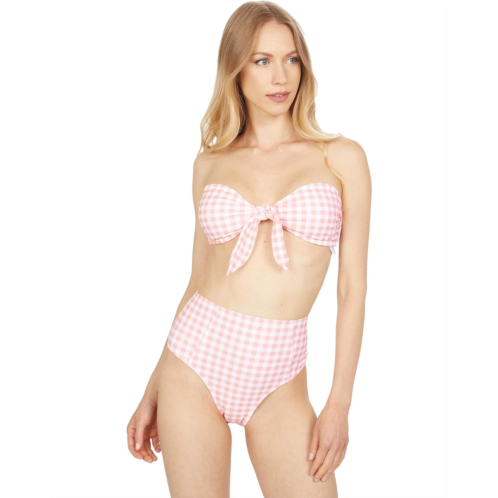 Southern Tide Gingham Bandeau Bikini Top