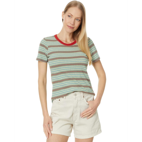 Womens Toad&Co Grom Ringer Short Sleeve Crew
