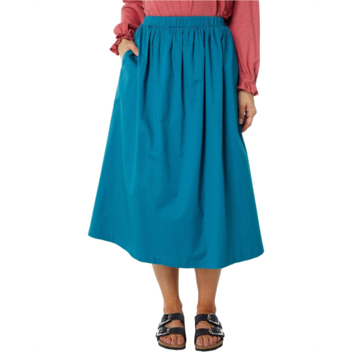 SUNDRY Woven Full Skirt with Side Slit