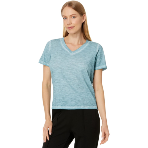 Womens Eileen Fisher V-Neck Short Sleeve Tee