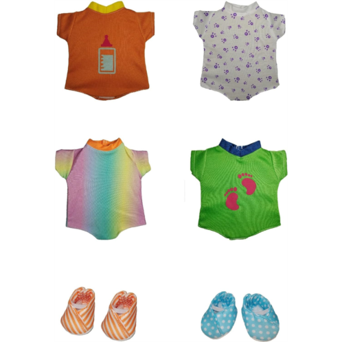 Xunwa Baby Boy Dolls Clothes Outfits and Shoes for 10-11-12 Inch Alive Dolls and Newborn Reborn Dolls Boys