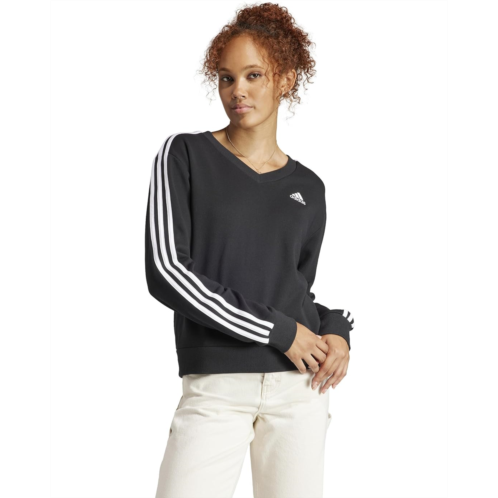 Adidas Essentials 3-Stripes V-Neck Sweatshirt