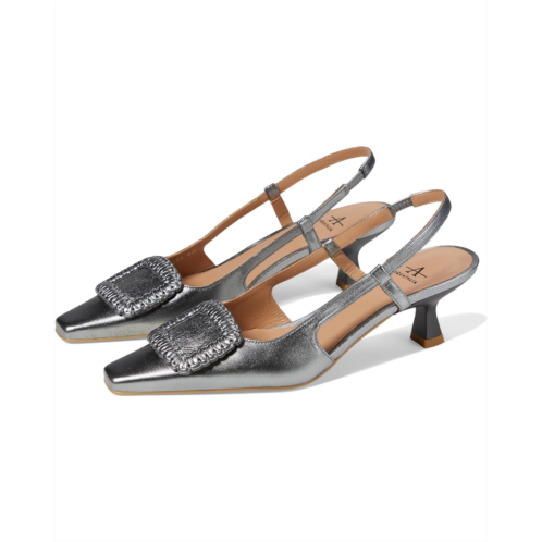 Womens Aquatalia Arabella Metallic Leather Slingback