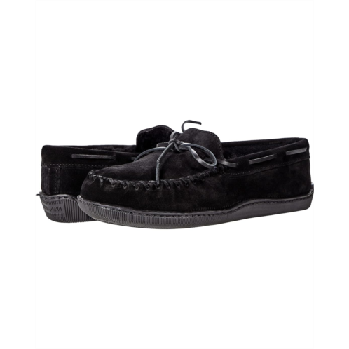 Mens Minnetonka Sheepskin Hardsole Moc