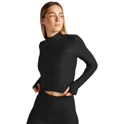 Womens Beyond Yoga Featherweight Moving On Cropped Pullover