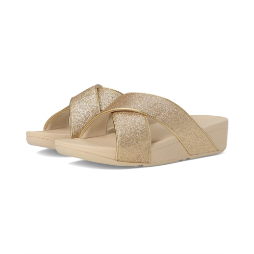 Womens FitFlop Lulu Glitterdust Cross Slides