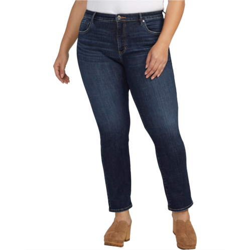 Jag Jeans Plus Size Cassie Mid-Rise Slim Straight Leg Jeans