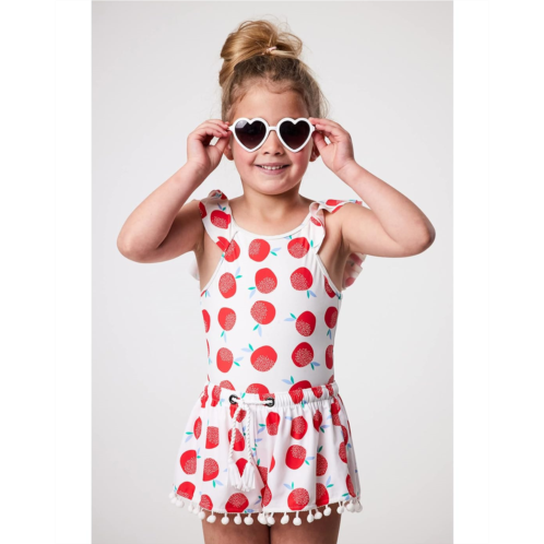Snapper Rock Juicy Fruit Sustainable Flutter Sleeve Swimsuit (Toddler/Little Kids/Big Kids)