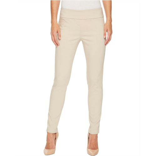 Womens Elliott Lauren Control Stretch Pull-On Ankle Pants with Back Slit detail