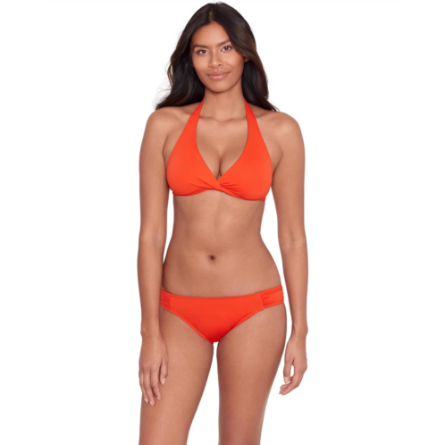 POLO Ralph Lauren Womens LAUREN Ralph Lauren Beach Club Solids Twist Halter Bikini Top