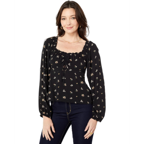 Lucky Brand Long Sleeve Printed Top