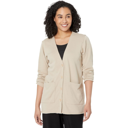 Eileen Fisher V-Neck Boxy Jacket