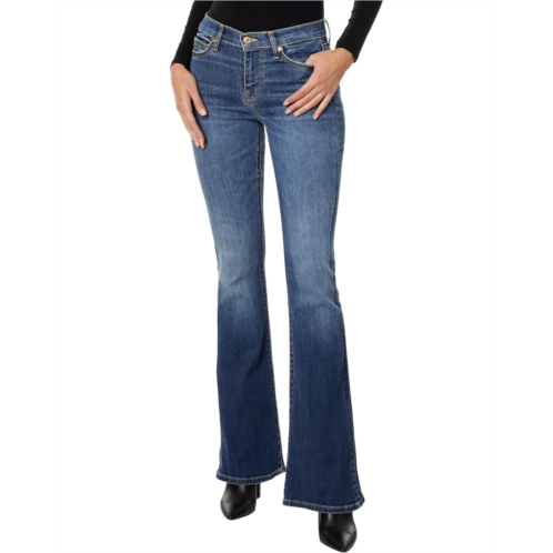 7 For All Mankind High-Waist Ali w/ Distressed Hem in Nolita Dark