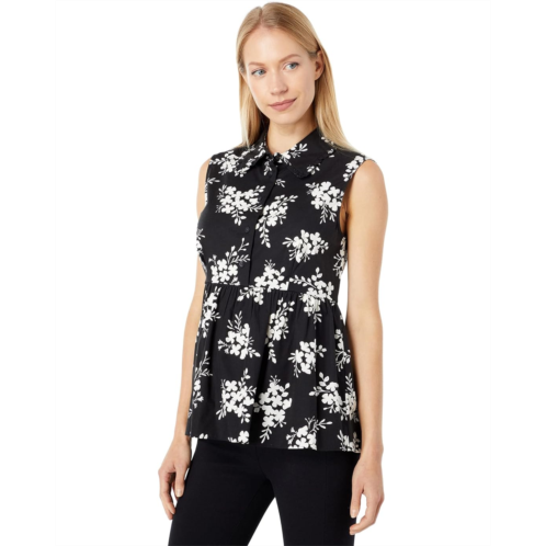 Kate Spade New York Floral Clusters Flounce Top