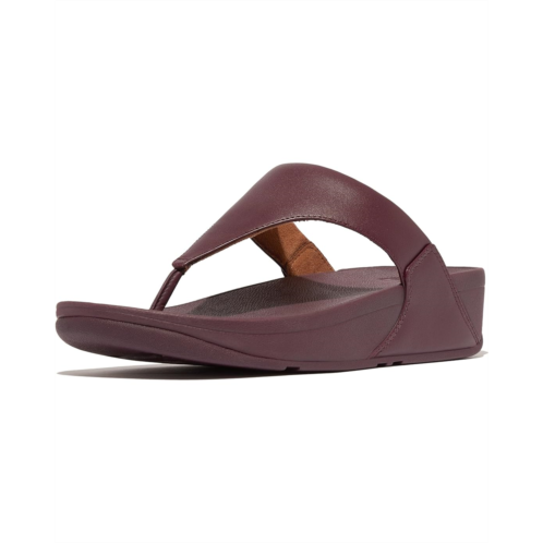 Womens FitFlop Lulu Leather Toe-Post Sandals