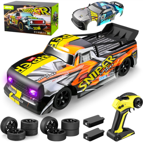 4DRC H4 Remote Control Car,High Speed RC Car for Kids Adults,2.4Ghz 4WD Drifting Racing Rc Cars Fast Monster Truck, All Terrain Off Road Truck oys for Boys Kids Age 8-12 Birthday G