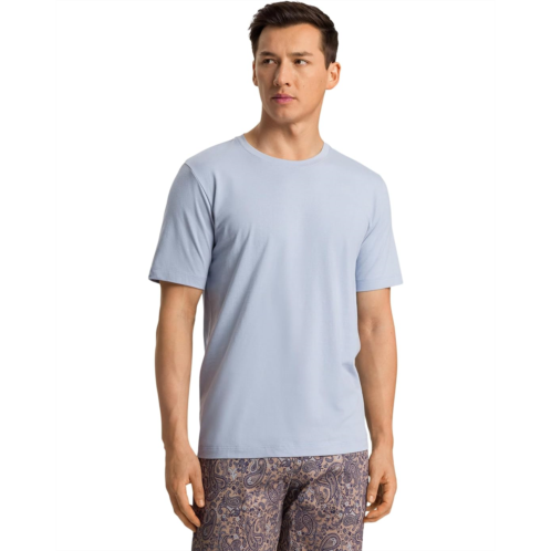 Mens Hanro Living Short Sleeve Crew Neck Shirt