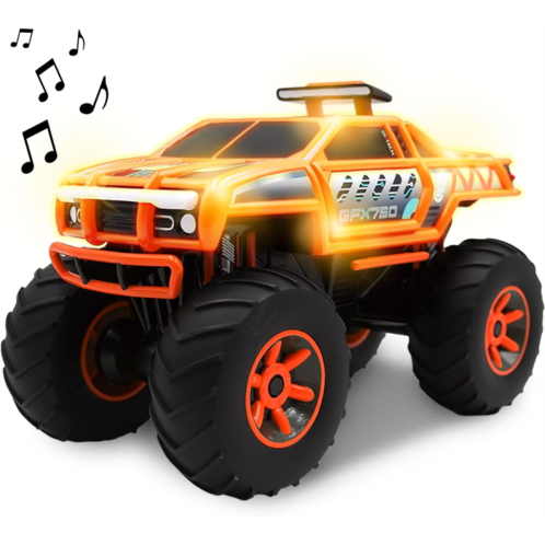Sunny Days Entertainment Monster Truck ? Lights & Sounds Motorized Orange Vehicle