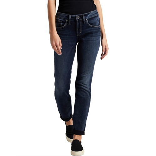 Silver Jeans Co. Boyfriend Mid-Rise Slim Leg Jeans L27101EDB442