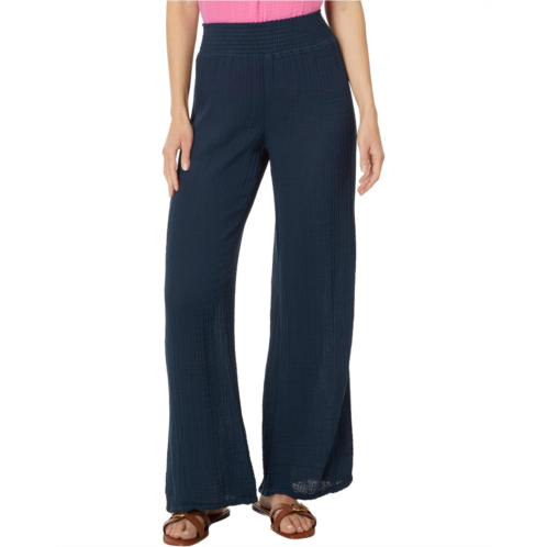 Womens Michael Stars Susie Smocked Waist Pant