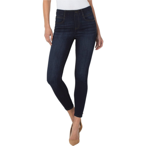 Womens Liverpool Los Angeles Gia Glider Pull-On Ankle Skinny Sustainable in Dunmore Dark