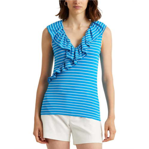 POLO RALPH LAUREN Striped Jersey Sleeveless Top