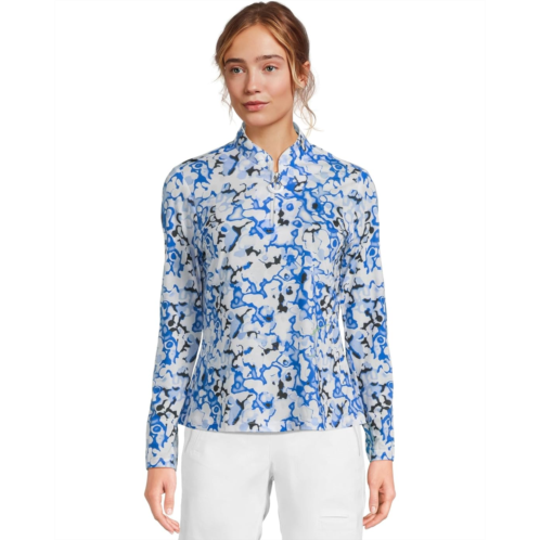 Jamie Sadock Sunsense Dreamscape Print Long Sleeve 1/4 Zip Sun Protection Top