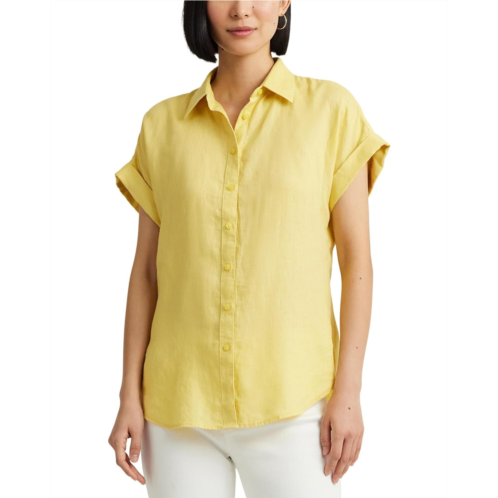 POLO Ralph Lauren Womens LAUREN Ralph Lauren Linen Dolman-Sleeve Shirt