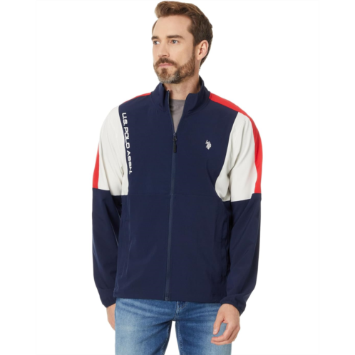 U.S. POLO ASSN. USPA Stretch Woven Cut Panel Full Zip Jacket