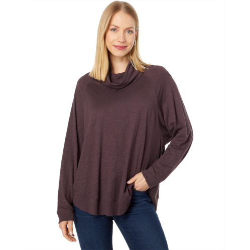 Womens Lilla P Rib Trim Dolman Turtleneck