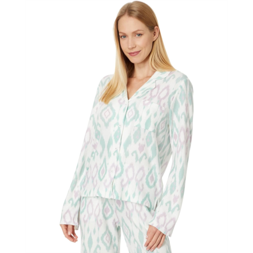 P.J. Salvage Loungewear Ikat Watercolor Pajama Pj Set