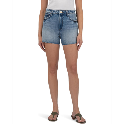 Womens KUT from the Kloth Taylor High Rise Shorts with 5 Pockets with Raw Hem
