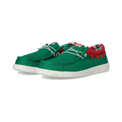 Mens Hey Dude Wally Holiday Elf Green/Red