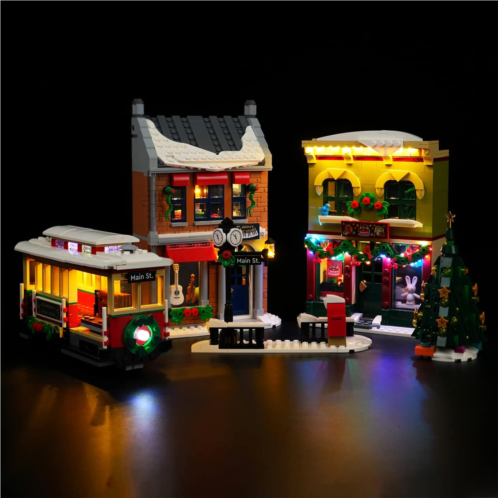 Bourvill LED Lights Kit for Lego Christmas Holiday Main Street 10308 - Lights Set Compatible with Lego 10308 Set -Classic Version (Lights Kit Without Model)